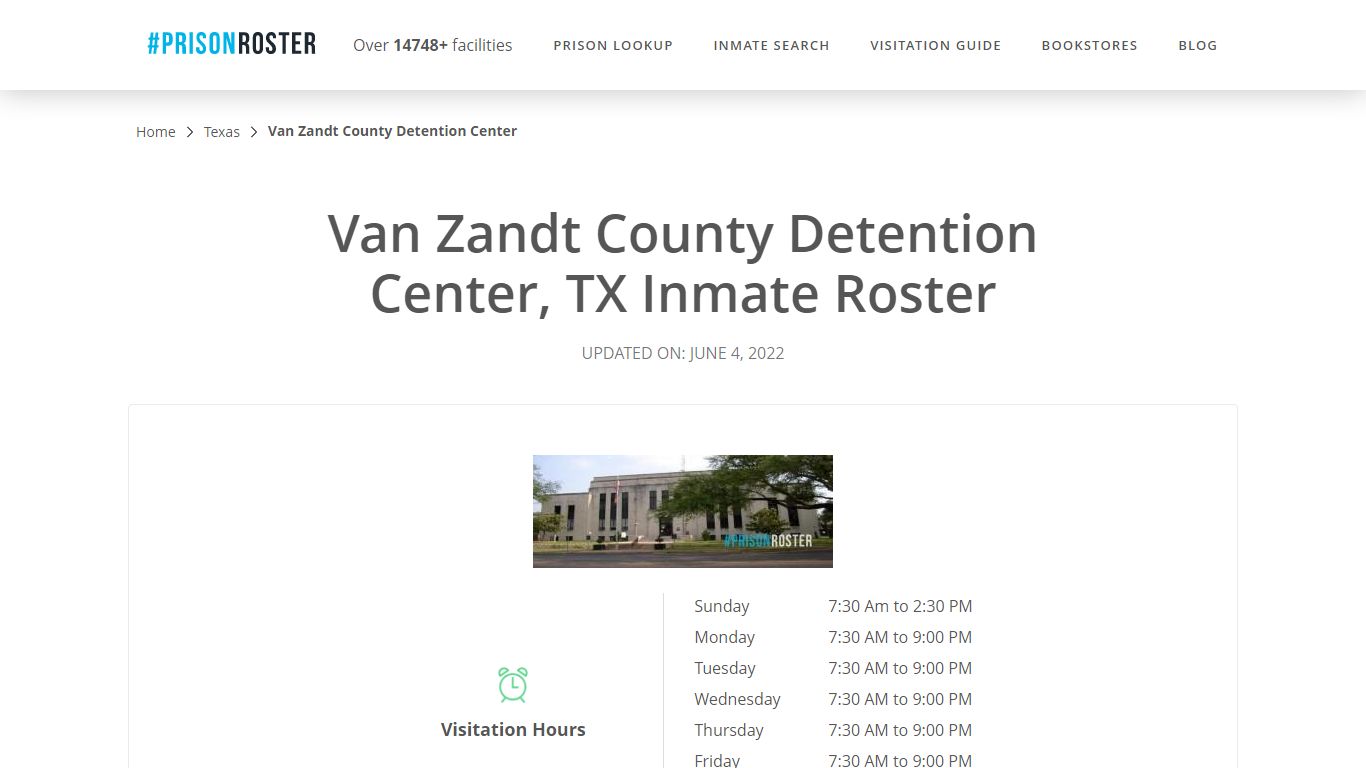Van Zandt County Detention Center, TX Inmate Roster